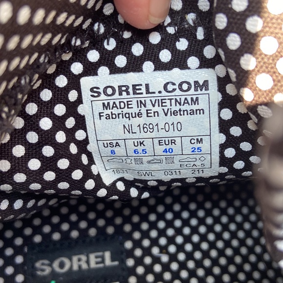 Sorel Tivoli Rain Boots Women’s Sz 8 Blk/Brwn Gently Used-Nice Ready For Fall! - Picture 14 of 17